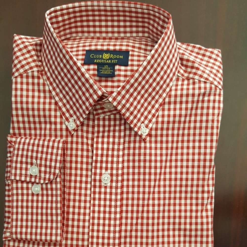 Club Room Regular fit BD Dress shirt Red 15-32/33